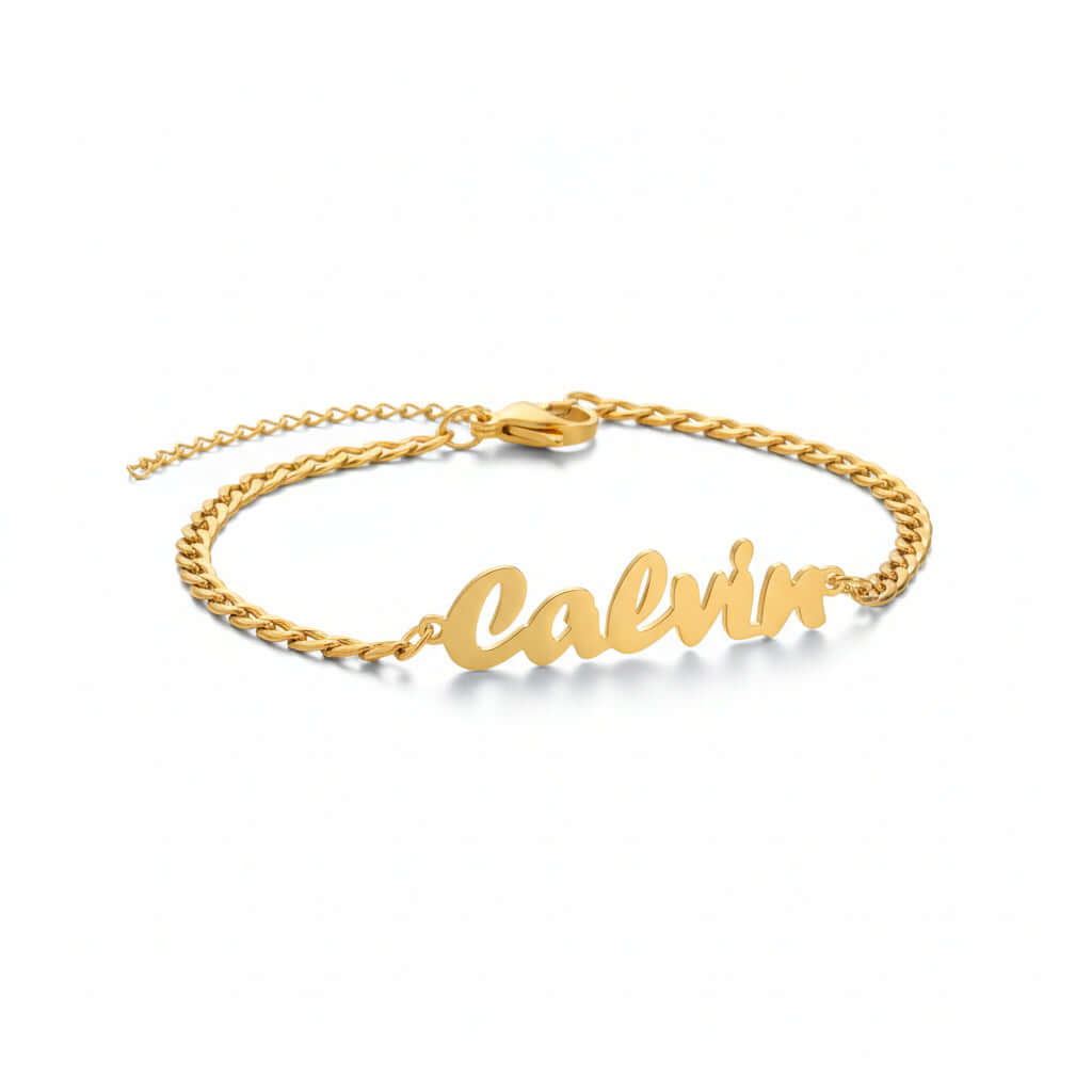 Personalized stainless steel name bracelet DIY Steel Name Bracelet