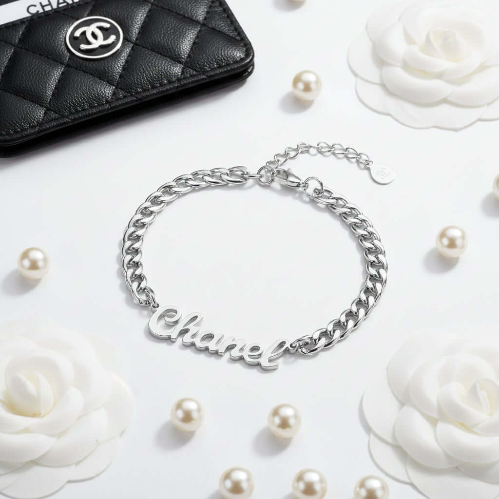 Personalized stainless steel name bracelet DIY Steel Name Bracelet