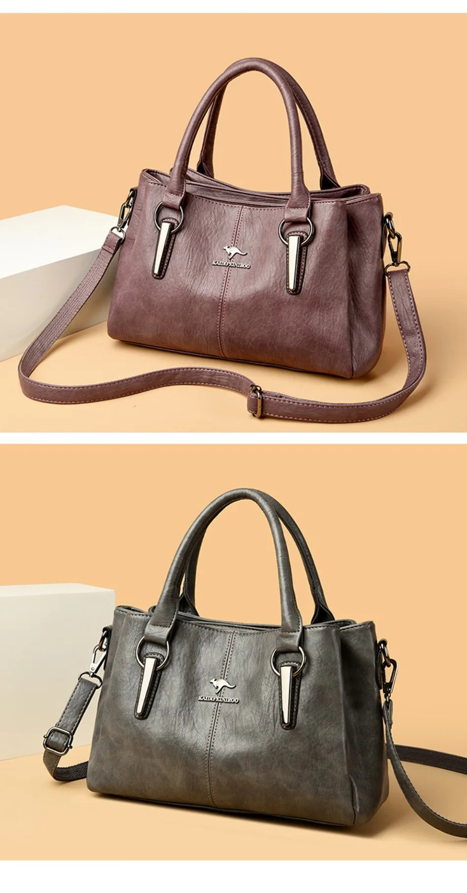 Genuine 3 Layers High Quality Soft Leather Ladies Shoulder Crossbody Bags for Women Luxury Handbags Women Bags Designer
