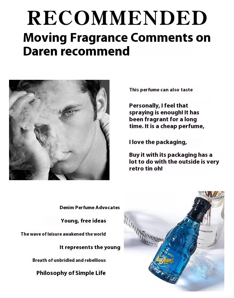 Brand Perfume Cologne Men Perfume Spray Flirting Pheromone Long Lasting Floral Vibrant Citrus Light Fragrance Gentleman Gift