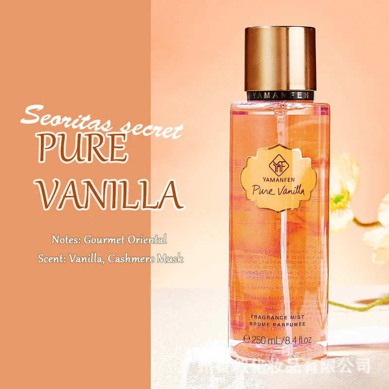 Body Spray Women's  Fragrance Floral and Fruit Tone Lasting Fragrance Thailand's 250ml