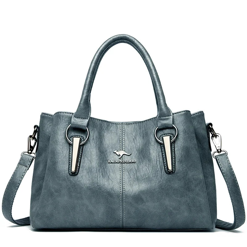 Genuine 3 Layers High Quality Soft Leather Ladies Shoulder Crossbody Bags for Women Luxury Handbags Women Bags Designer