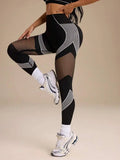 Dewbera Dewbera Mesh comfortable Seamless High Elasticity Yoga Fitness Daily Casual Sports Leggings