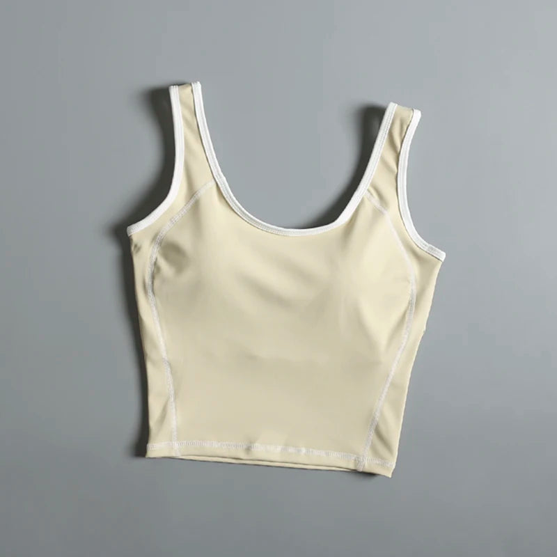 Sports underwear for women in summer beautiful back yoga suit vest shockproof wear outside running professional training