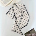 Luxury Brand Model Striped Printing Bag Handbag Handle Ribbon Scarf Small Silk Scarf Women Hair Band Neck Scarves Neckerchief