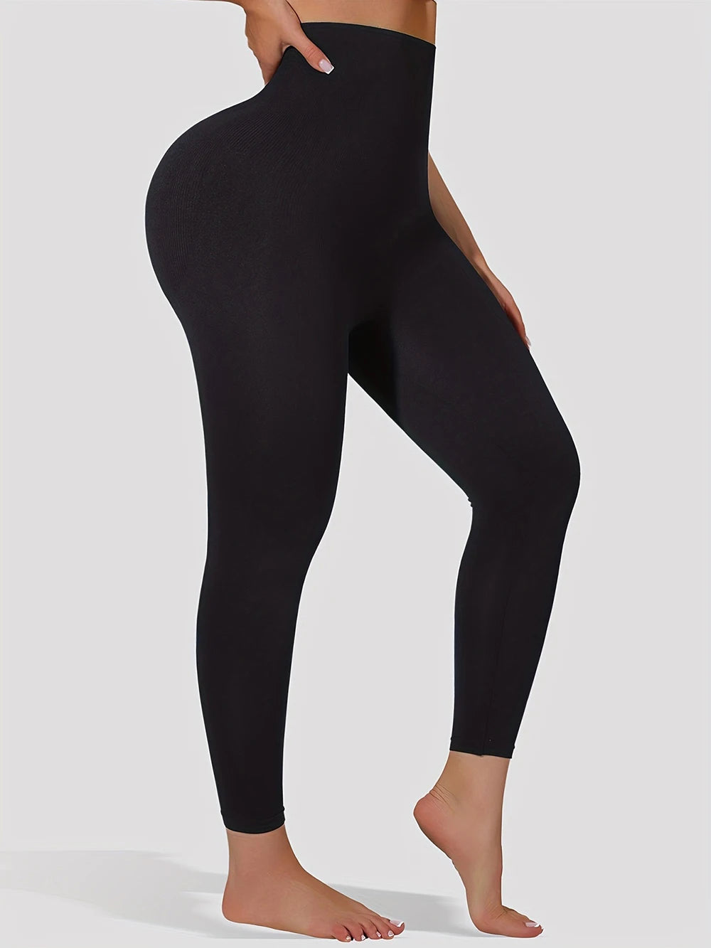High Waisted Tummy Control Compression Shapewear Leggings For Women Butt Lifting Yoga Pants Body Shaper Footless Tights
