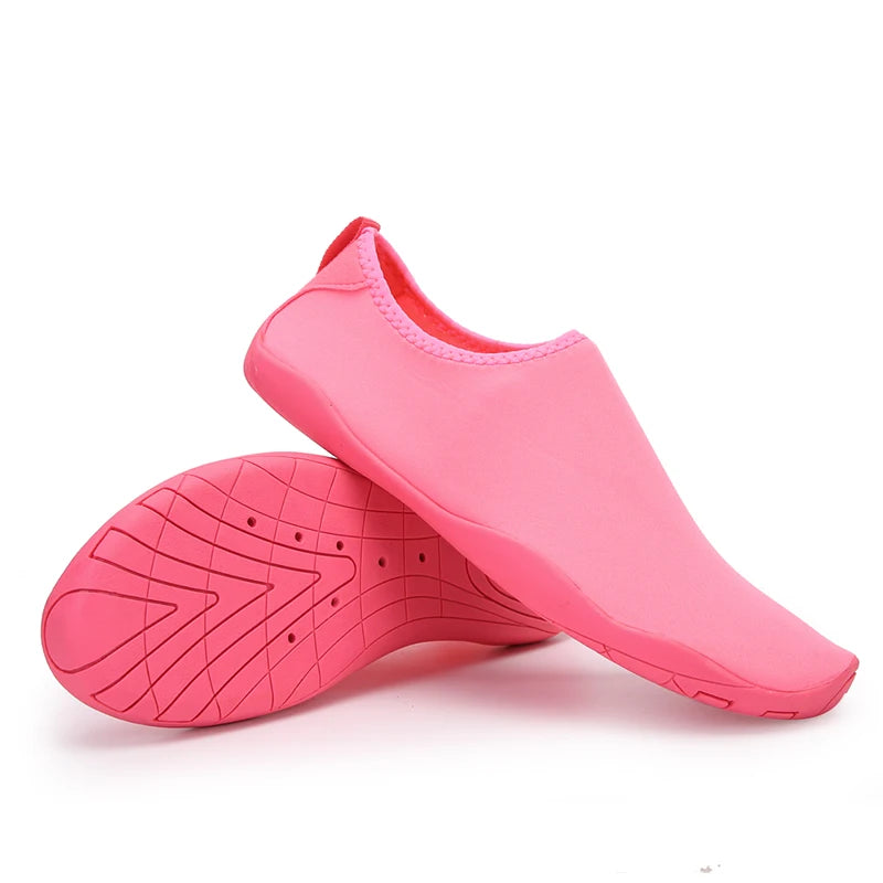 Women's Solid Color Canvas Sneakers - Casual Beach Shoes
