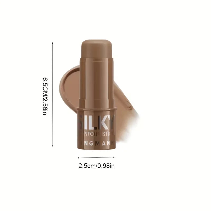 Tri-Color Multi-Functional Face Brightening Contour Stick Contouring &Brightening Skin-Perfecting Stick Waterproof Concealer Pen