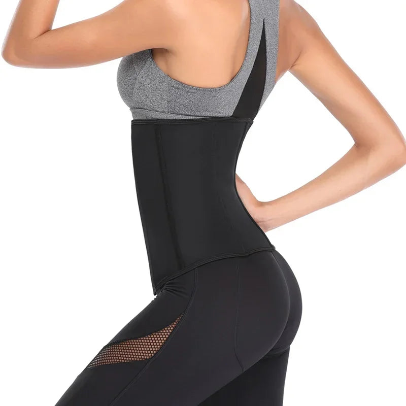 XXS - 6XL Women Latex Waist Trainer Body Shaper Corsets Steel Bone Zipper Cincher Top Slimming Belt Shapers Shapewear Plus Size