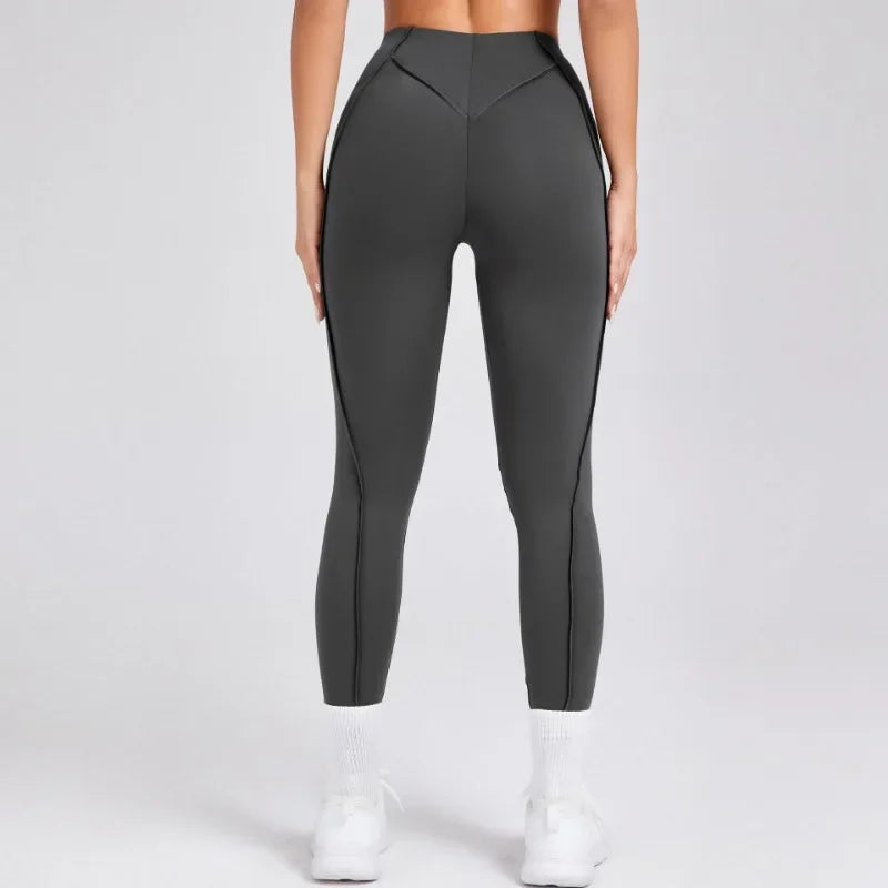 Women's Seamless Yoga Pants High Waist Tummy Control Workout Run Pants Non-See-Through Gym Pilates Fitness High Elastic Leggings