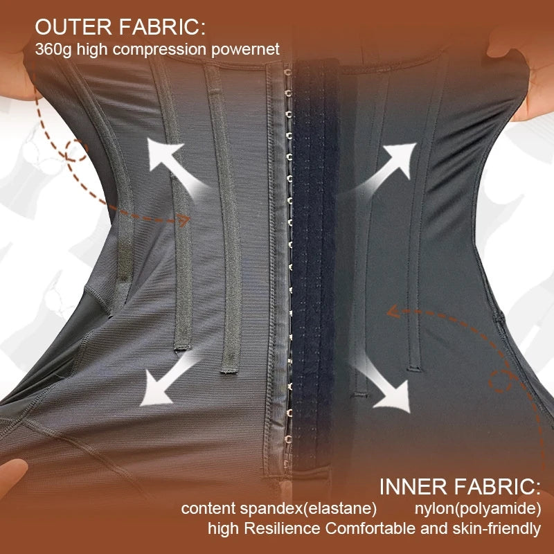 Fajas Colombian Shapewear Bodysuits Stage 2 Post-surgery Corset High Compression Slimming Waist Trainer Slim Body Shaper Girdles