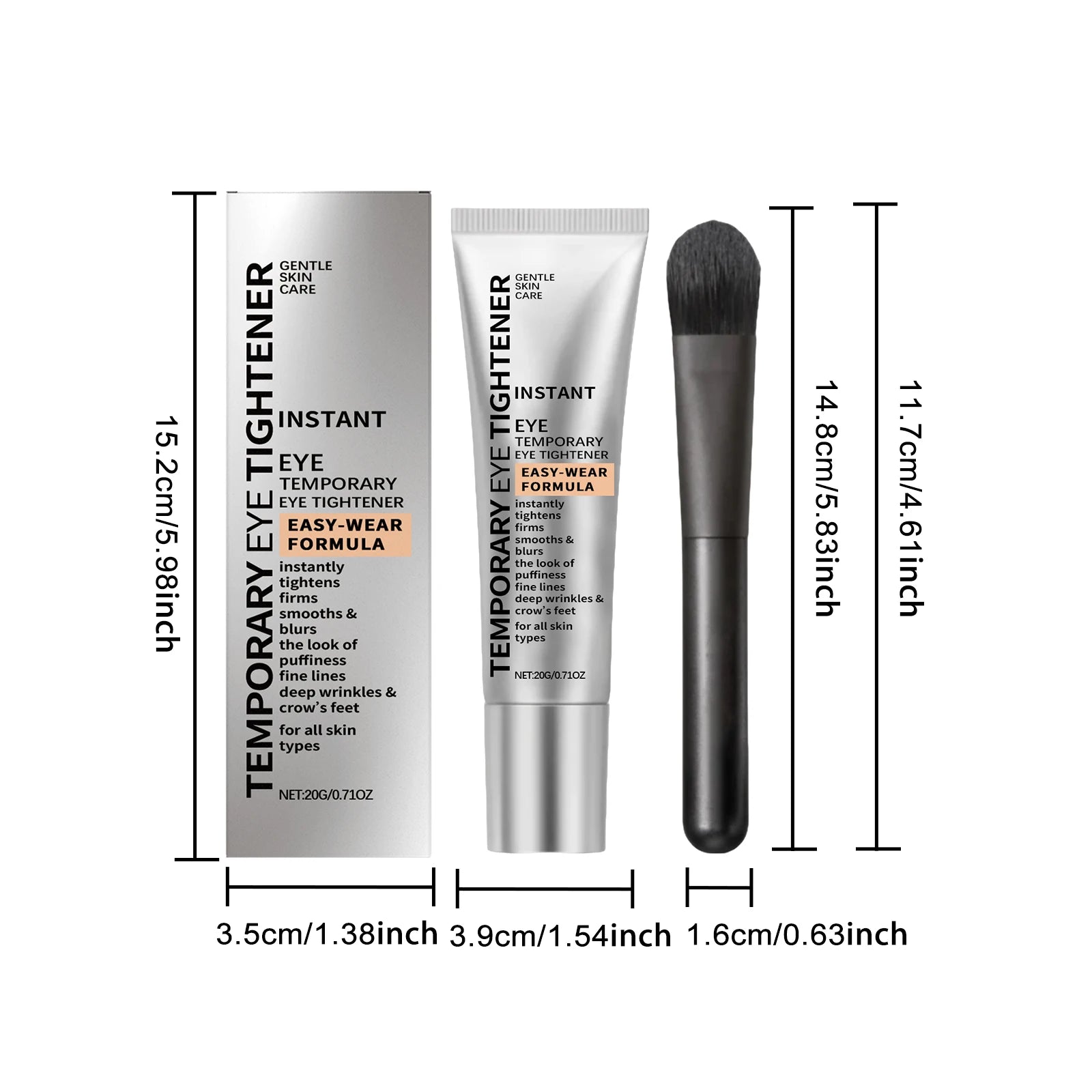 Instant Firm Eye Cream Instant Under Eye Tightening & Depuffing Cream, Help Smooth Fine Lines & Reduce Puffiness Dark Circle