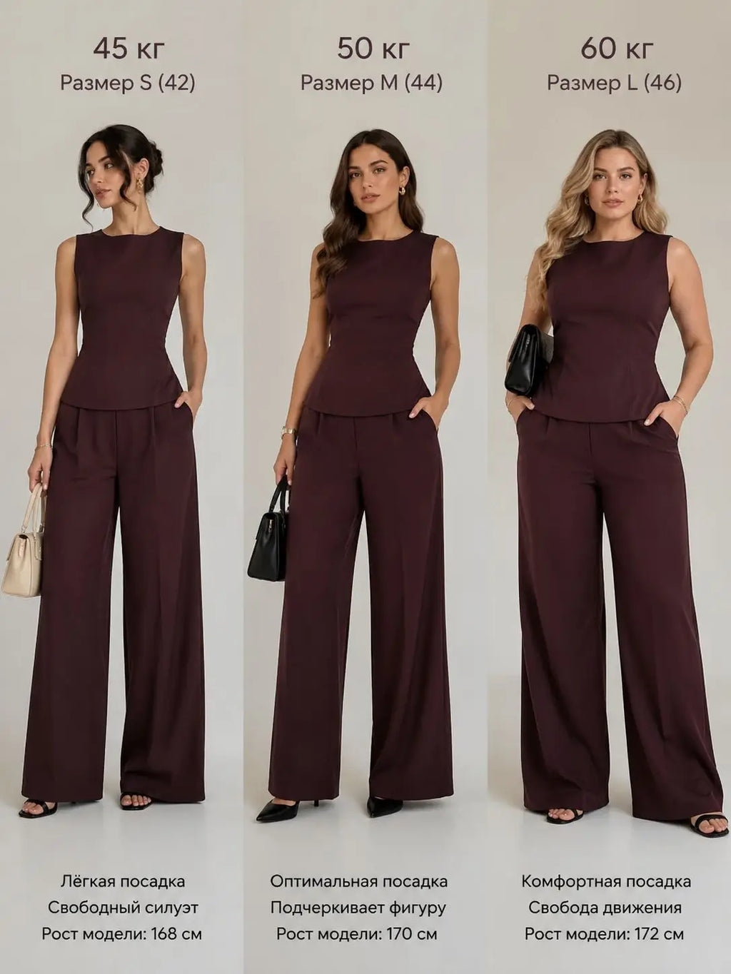 2026 Women Elegant Back Tie Sleeveless Peplum Top + Wide Leg Pants 2 Piece Casual Set