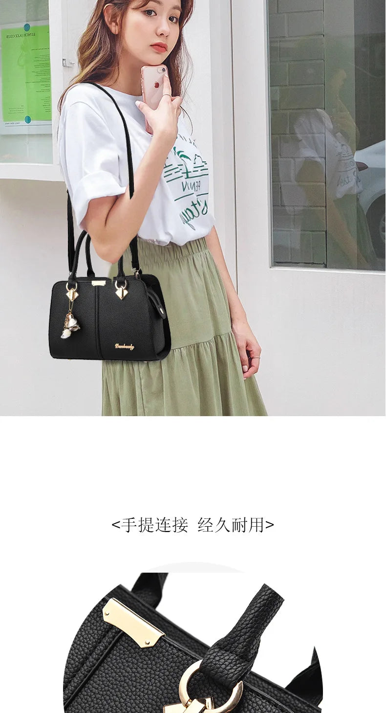 New Women's Bag Female Shoulder Bag Handbag for 2025 Luxury Designer Handbag Leather Tote Female Handbags Fashion Cross Bag