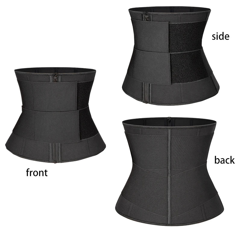 Men Waist Trainer Corsets Fitness Trimmer Belt Slimming Body Shaper for Weight Loss Sauna Sweat Girdle Workout Fat Burner Fajas