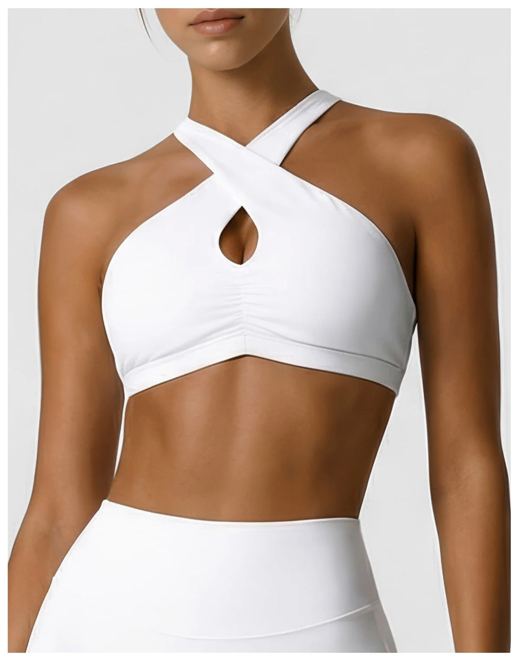 sm2631 High Strength Shockproof Sports Bra Sexy Halter Beautiful Back Quick Dry Women Running Fitness Yoga Bra With Chest Pad