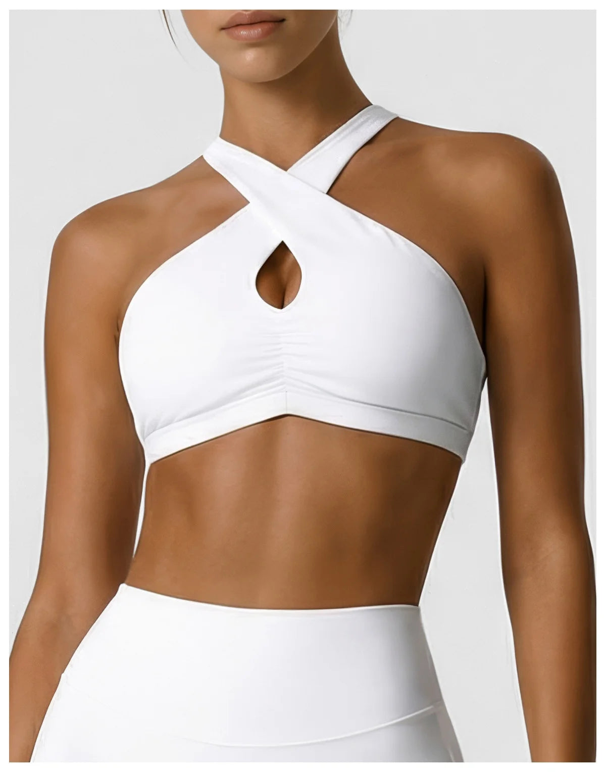 sm2631 High Strength Shockproof Sports Bra Sexy Halter Beautiful Back Quick Dry Women Running Fitness Yoga Bra With Chest Pad