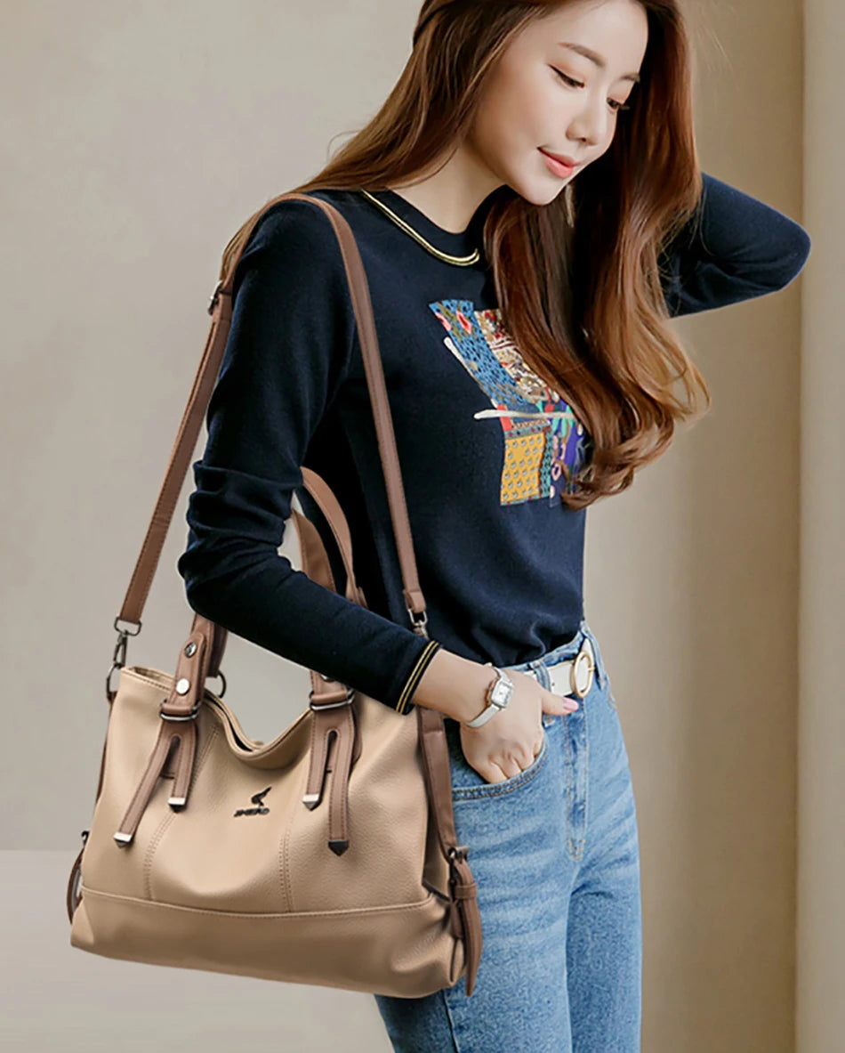 Genuine Brand Luxury Designer Leather Women Handbags High Quality Shoulder Bag Large Capacity Crossbody Bags for Women Tote Bag