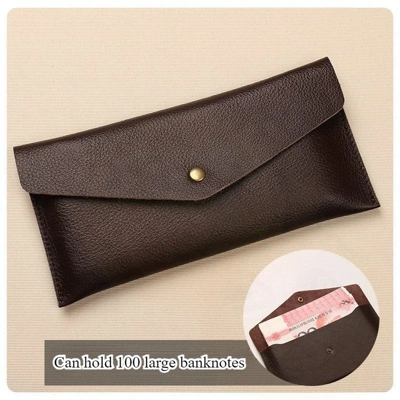 Portable Women's Long Wallet with Hand Strap Phone Organizer & Multi-Card Holder Large Capacity Cash Storage Bag