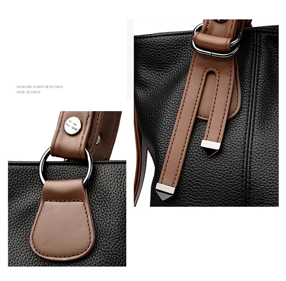 Genuine Brand Luxury Designer Leather Women Handbags High Quality Shoulder Bag Large Capacity Crossbody Bags for Women Tote Bag