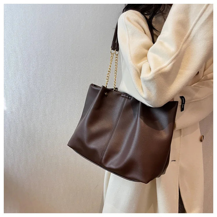 Fashion Leisure Chain Large Capacity Tote Bags for Women Shoulder Bag Shopping Bags Designer Bag Class Bags for Girl Сумка 가방