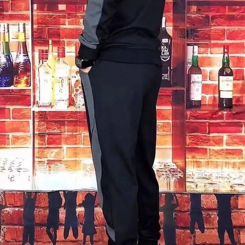 Sports Suit Men's Spring and Autumn Loose Large Size Casual Running Trend Suit
