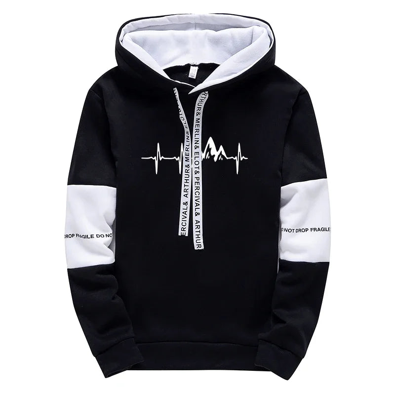 New Mens Tracksuit Printing Casual Sweatshirts Outdoor Sports Jogging Man Clothing Single Piece Hoodie Pants Fashion Sportswear