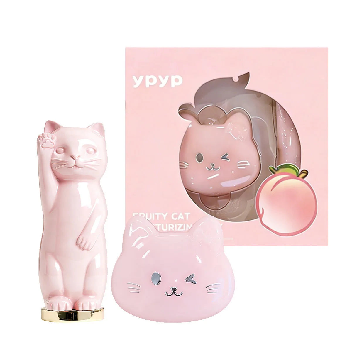 Peach Lipstick Non-Stick Cup Jelly Lipstick Moisturizing Moisturizing Lip Balm set gifts