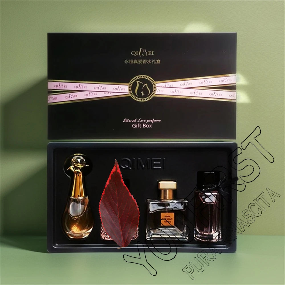 Original Brand Perfume Women Eau De Parfum Femme 100ml Perfumes And Colognes Natural Floral Fragrance Spray Gift Box 4Pcs Set