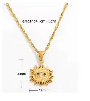Stainless steel creative ball chain necklace for women, minimalist jewelry with evenly sized round beads, by Hotfashionitems