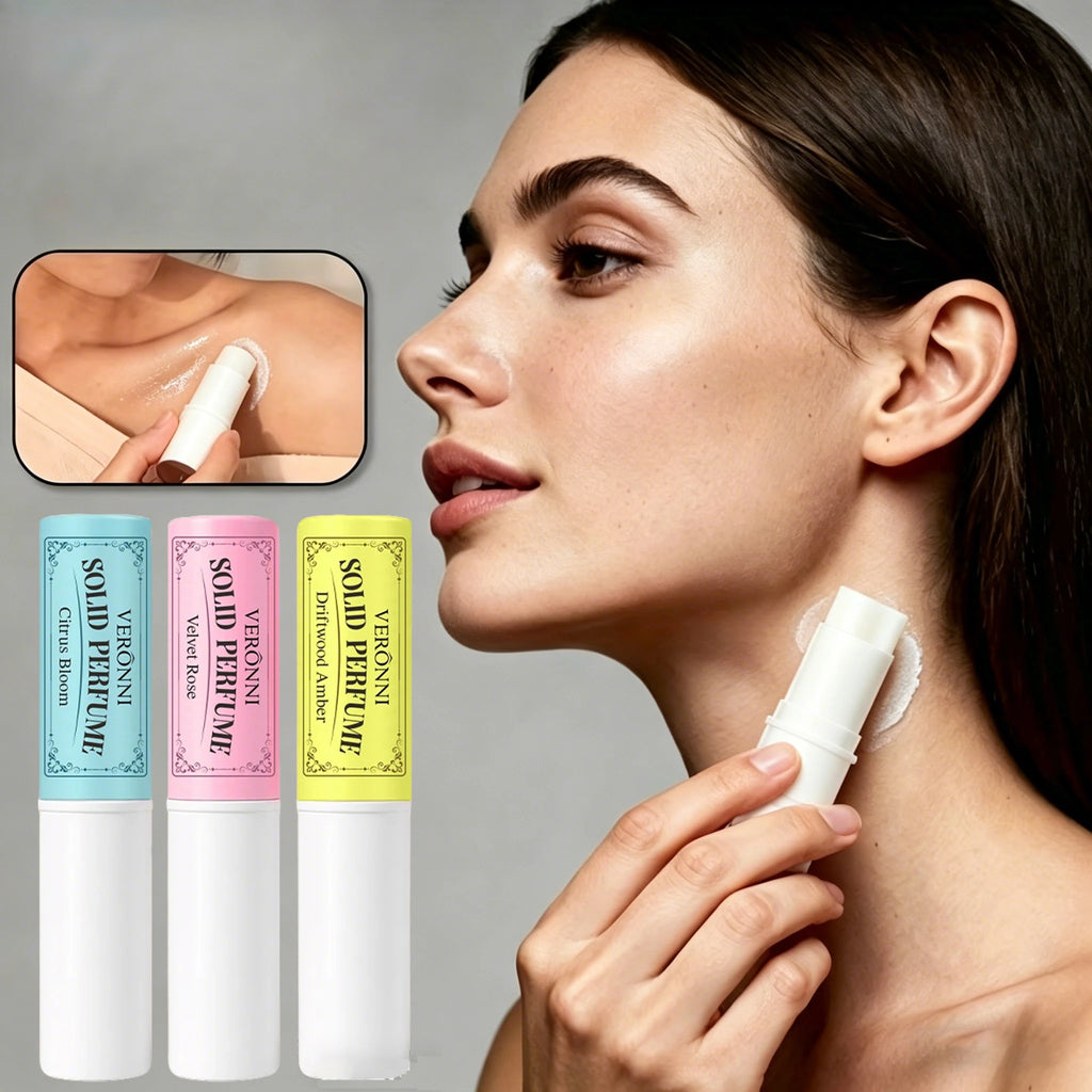 3Pcs/Box Solid Woman Body Pheromone Perfume Solid Balm Long Lasting Fragranc Light Fragranc Portable Solid Perfume Balm