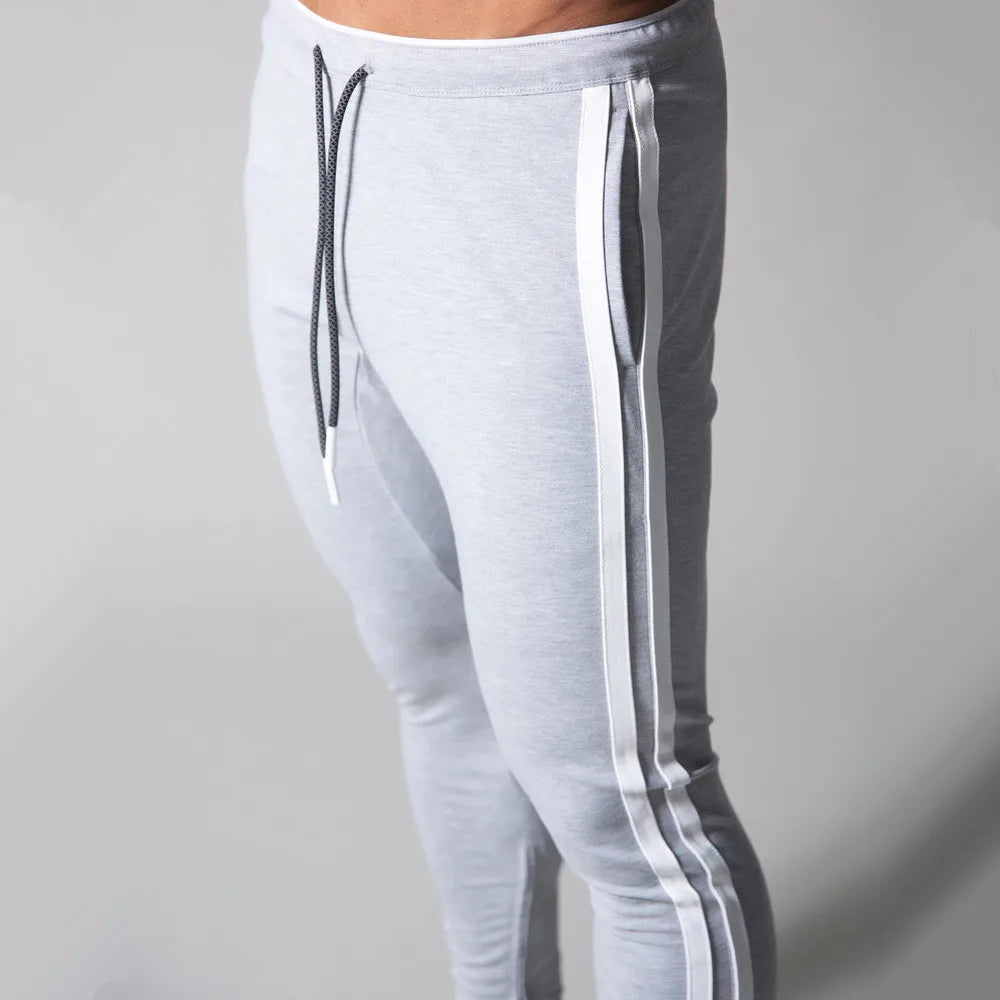 Black Joggers Sweatpants Men Casual Pants Gym Fitness Workout Sportswear Trousers Autumn Male Crossfit Running Sport Trackpants