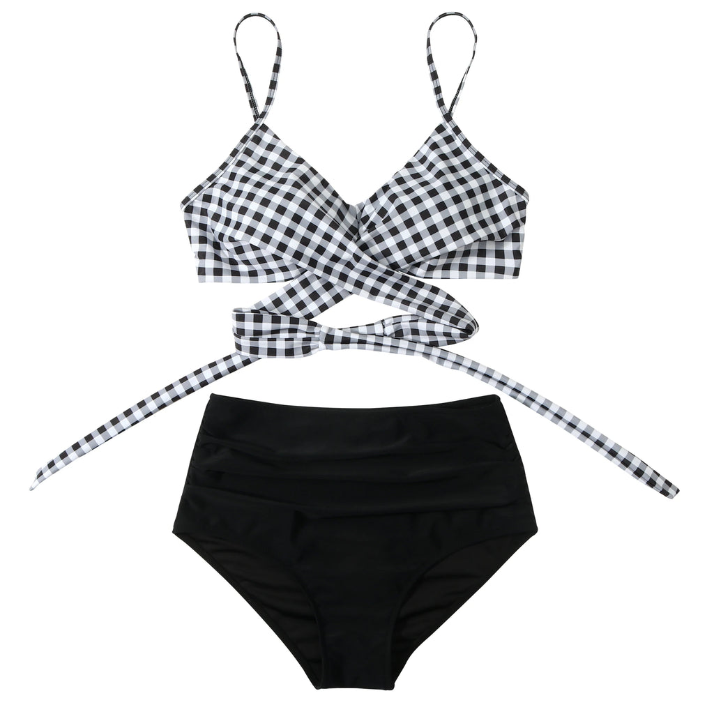 Push Up Bikini Women Swimsuits 2026 Sexy Swimwear Female Brazilian Bikini Set High Waist Biquini Swimming Suits Solid Beachwear