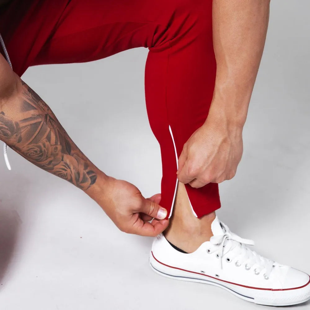Black Joggers Sweatpants Men Casual Pants Gym Fitness Workout Sportswear Trousers Autumn Male Crossfit Running Sport Trackpants