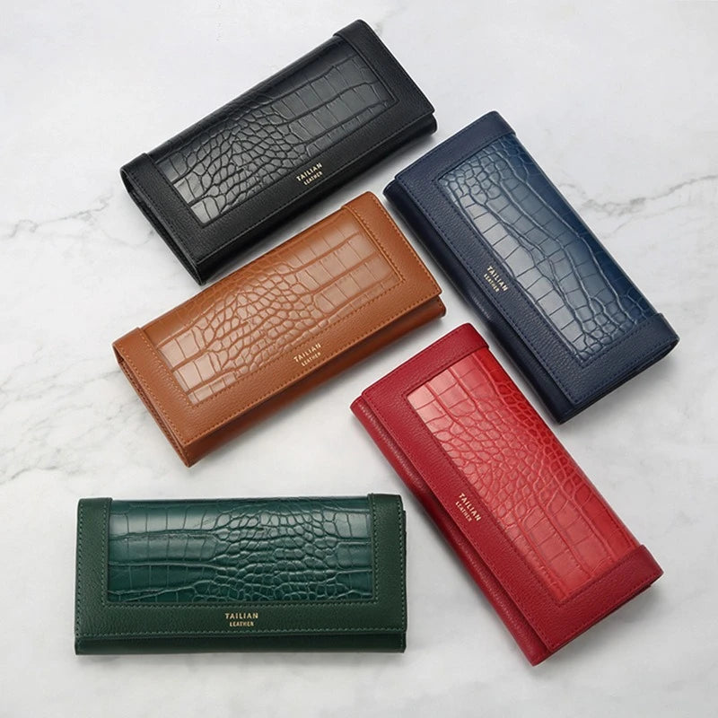 Women's Multifunction Luxury Wallets Long Wallet Female Leather Purse ID Card Holder Women Purses Ladies Clutch Phone Bag Purse