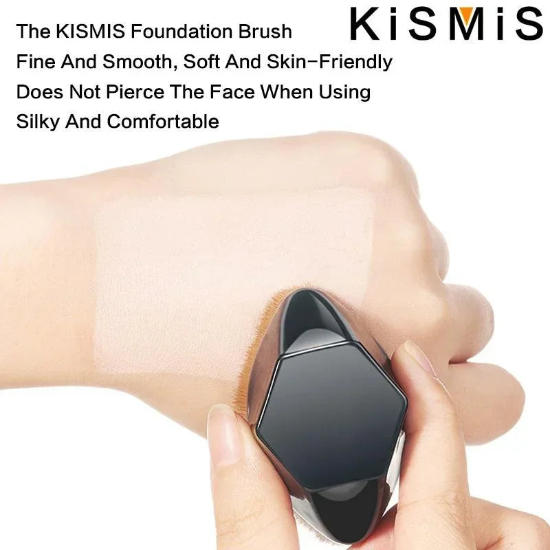 Flat Top High Density Kabuki Makeup Brush for Flawless Powder Liquid Cream Application Smooth Blending