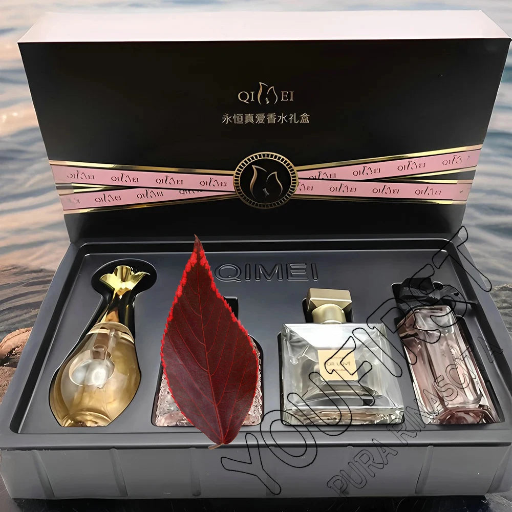 Original Brand Perfume Women Eau De Parfum Femme 100ml Perfumes And Colognes Natural Floral Fragrance Spray Gift Box 4Pcs Set