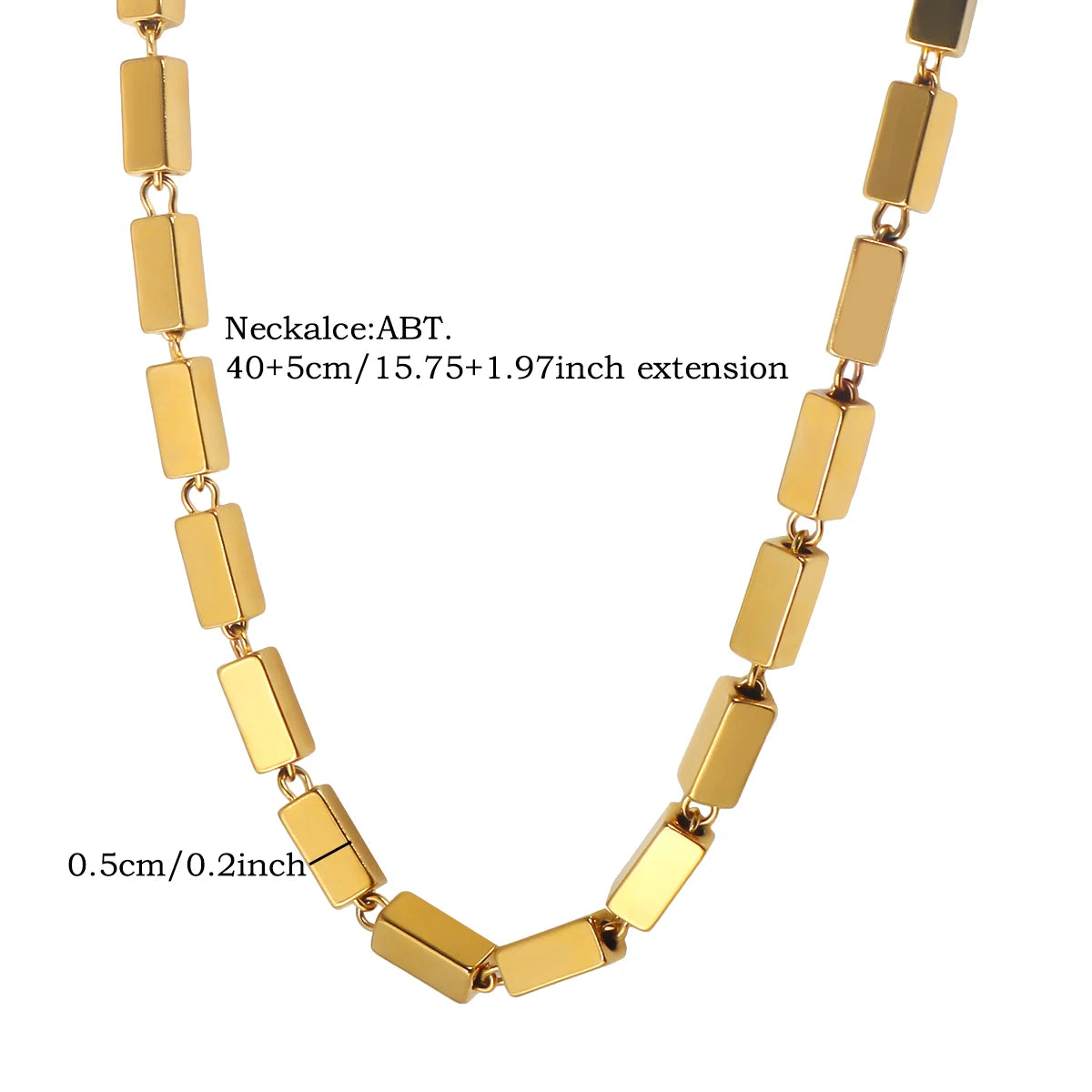 Stainless steel creative ball chain necklace for women, minimalist jewelry design with small spherical links.