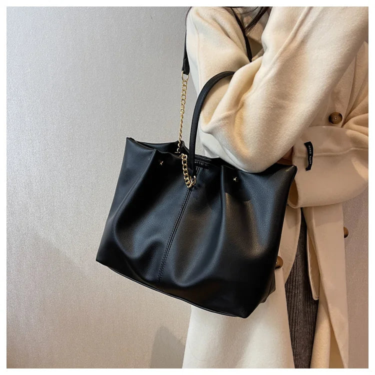 Fashion Leisure Chain Large Capacity Tote Bags for Women Shoulder Bag Shopping Bags Designer Bag Class Bags for Girl Сумка 가방