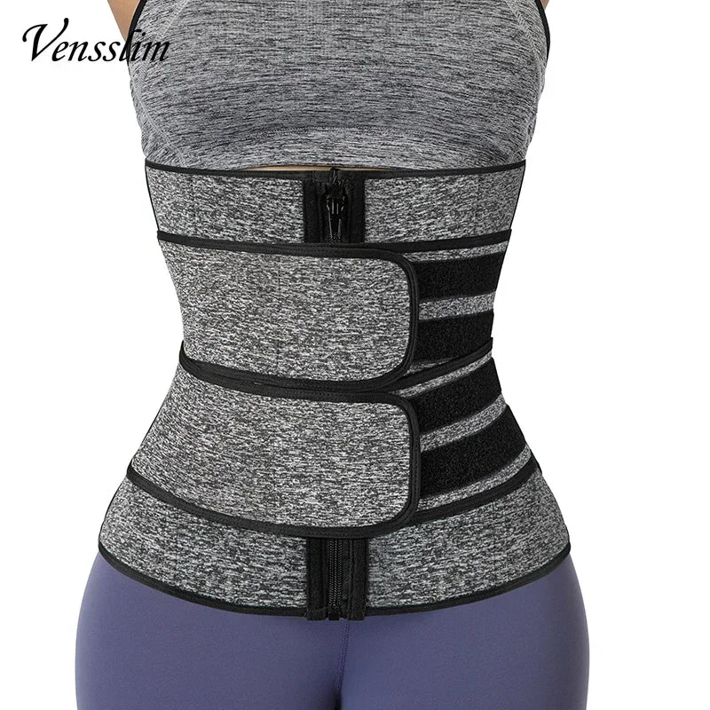 Vensslim Waist Trainer Abdominal Tightening Corset Women Body Shaping Slimming Corset Fat Burner Belly Trimmer Belt Weight Loss