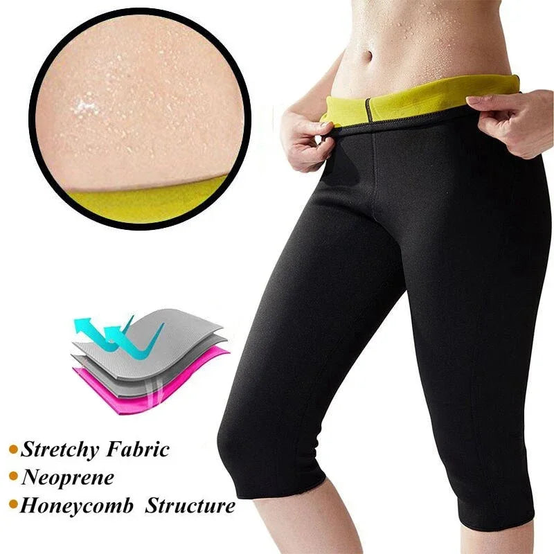 Women Sauna Sweat Weight Loss Slimming Pants Shapewear Hot Thermo Waist Trainer Slimming Leggings Body Shaper Fitness Shorts