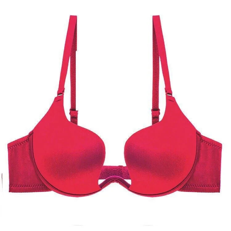 Sexy Women Lingerie U Backless Bras Underwear Deep U Low Cut Push Up Bra Intimates Female Breathable Bralette