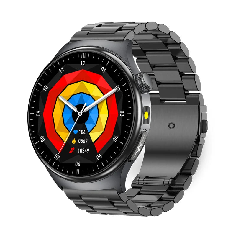 TK27 Men Smart Watch AMOLED ECG Health Monitoring Outdoors Flashlight Bluetooth Calling Sports Fitness Tracker Smartwatch