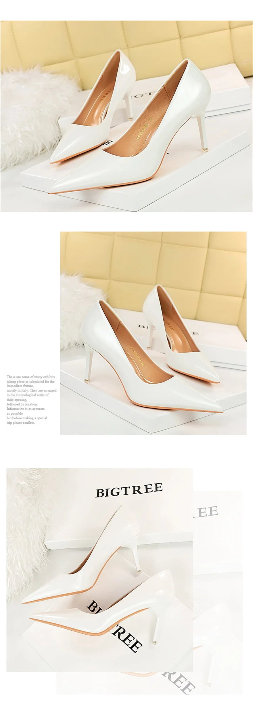 Autumn Patent Leather Concise Women's Shoes Pointed Toe Office High Heels Pumps Women Sexy Party Wedding Shoes Shallow Nude Red