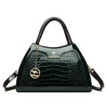 Luxury Patent Leather Handbags for Women Designer Crocodile Pattern Women's Shoulder Crossbody Bag Hobos Ladies Messenger Stone