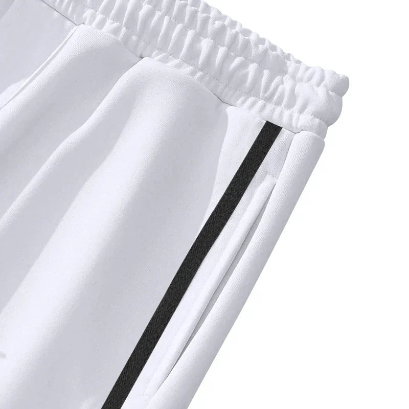 Spring and Autumn New Jacquard Long Pants Single breasted Patchwork Loose Large Casual Pants Versatile Sanitary Pants