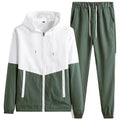 M-6XL New Men's Sportswear Set from Japan South Korea Autumn Casual Wear Men's Hooded Jacket Leg Tied Pants Trendy Casual Suit