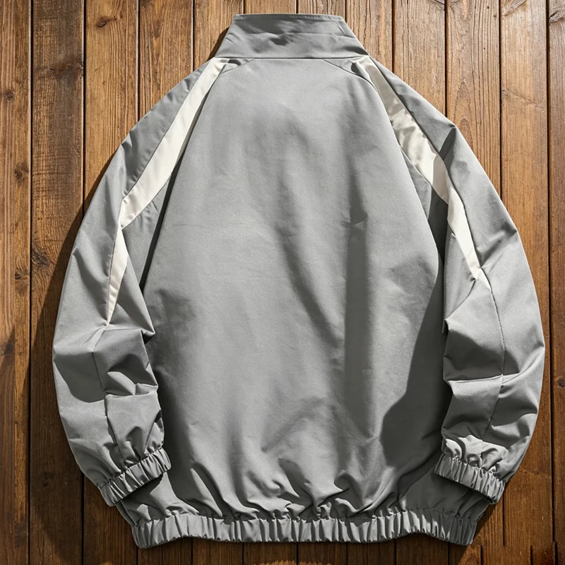 Hip Hop Varsity Jackets Men High Street Patchwork Color Black Windbreaker Coats Women Spring Autumn Thin Fashion College Jackets