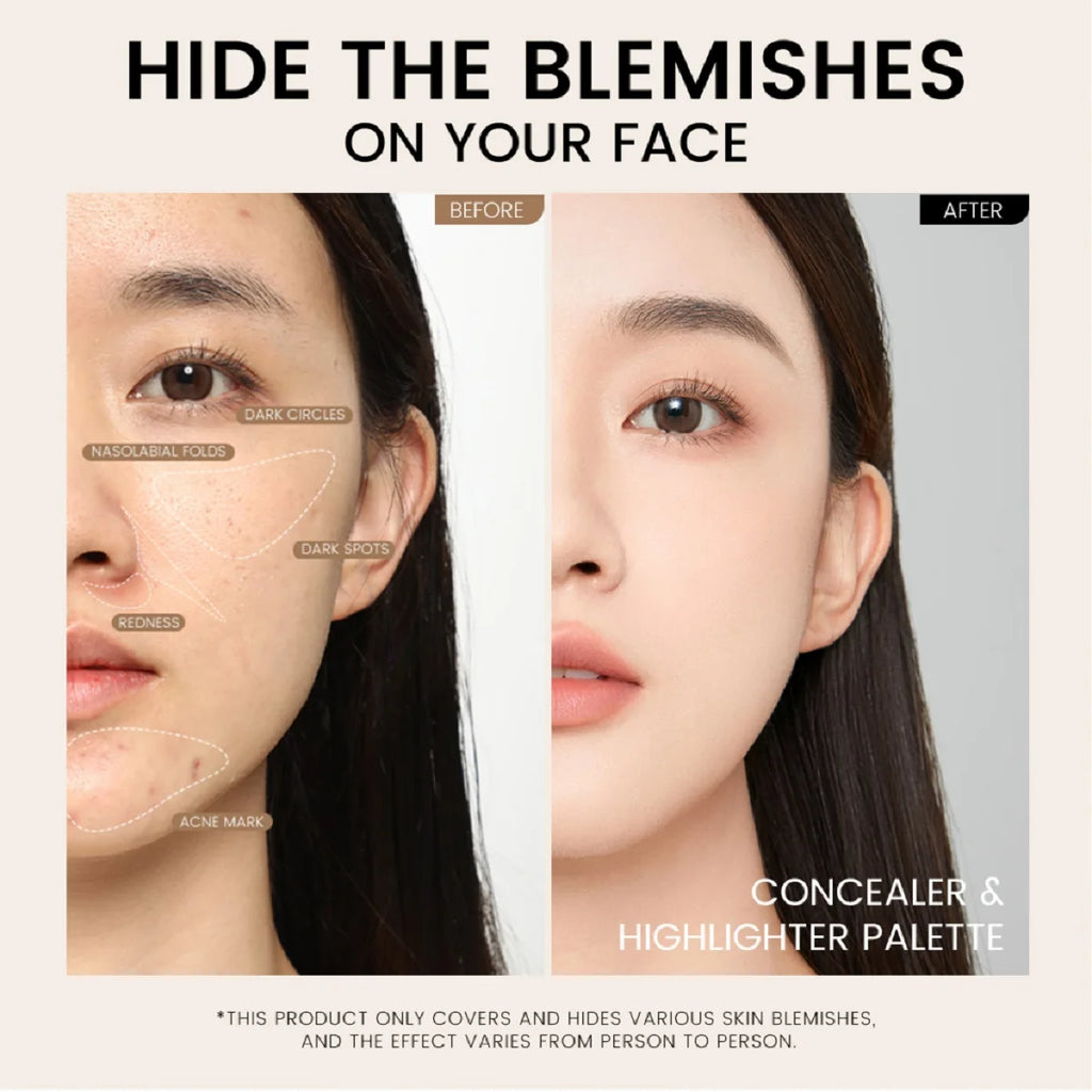Concealer Palette Makeup Spotty Dark Eye Circles Tear Gap Brightening Last Cosmetics Full Coverage for Tattoos Make-up for women