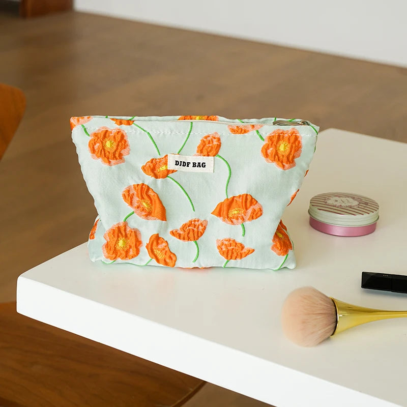 Purple Charm Women's Makeup Bag Large-capacity Cosmetics Skin Care Product Storage Bag Travel Toiletry Bag Handy Bag Ins Style